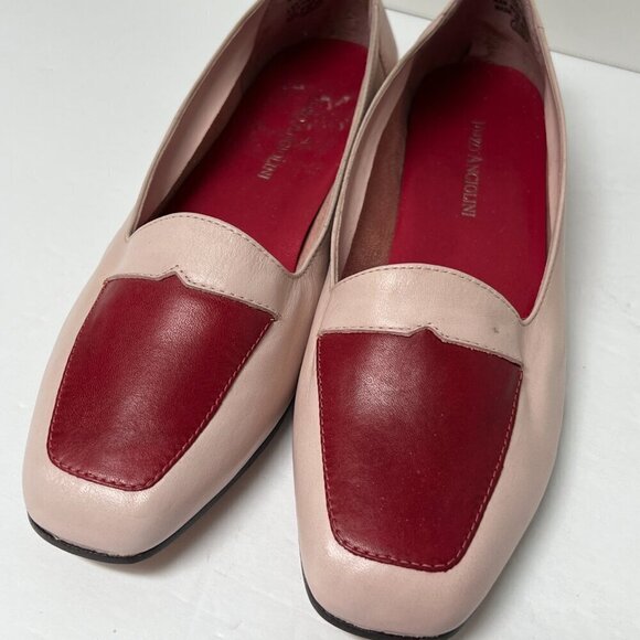 Enzo Angiolini Leather Flats Womens Liberty Pink Two Tone Aebellevue Size 6.5M - Picture 11 of 11